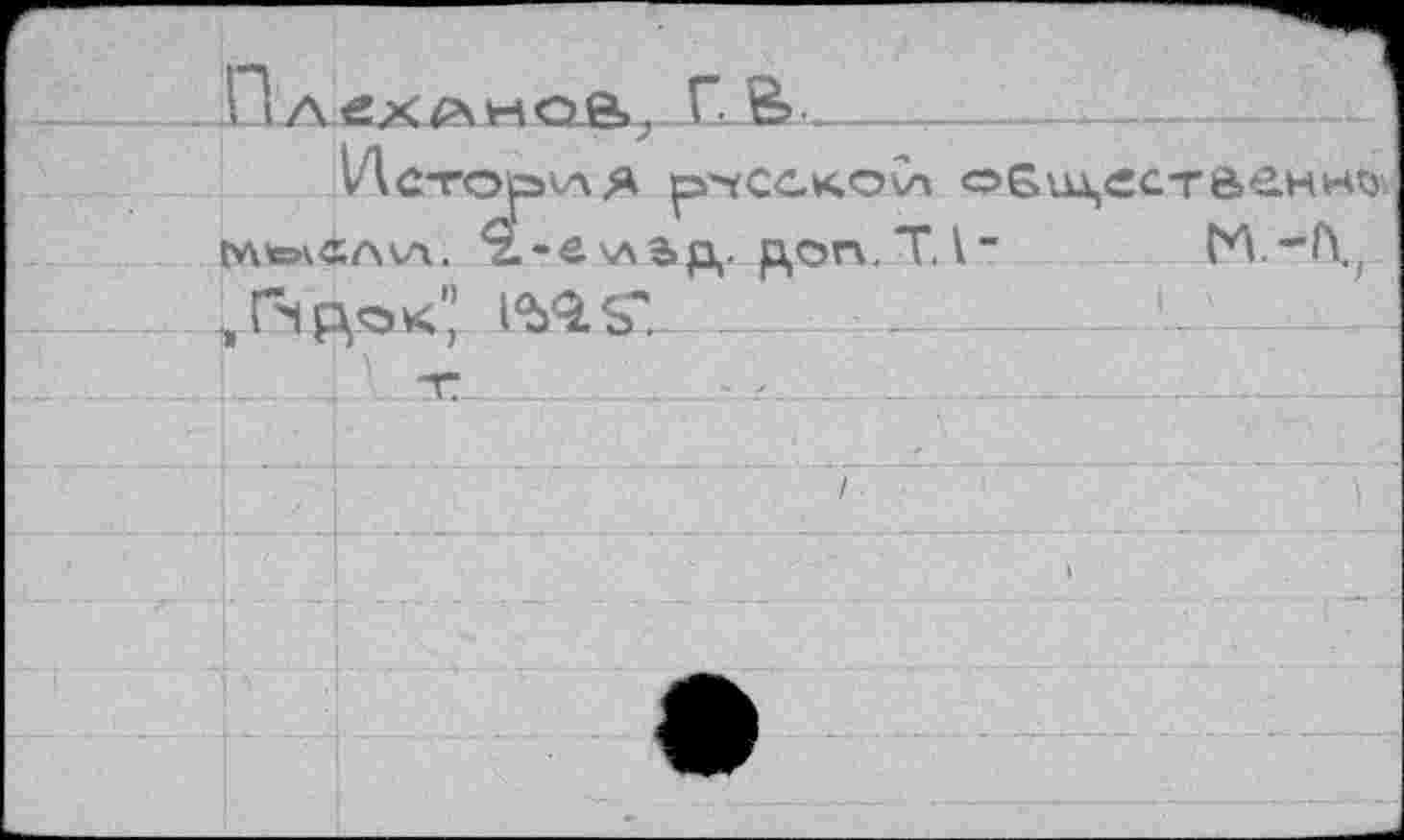 ﻿1Лстоау\я рчсскоСа оБш,есте»енн^ FAtaxCA^A. 2.-е VSSp,. роп. Т.1”	М.-/\г
гЖша^ WsLSt- -------------- ---------